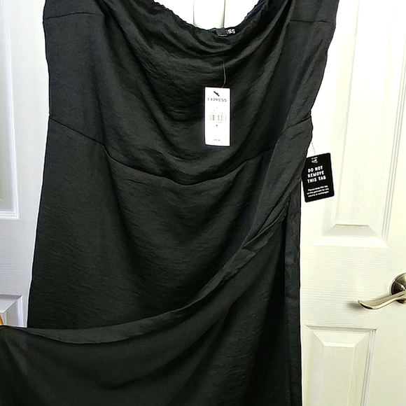 Express Strapless Black Dress - Size Medium - Picture 6 of 7